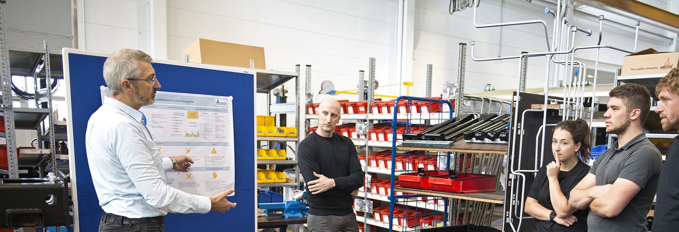 Workshop in der Produktion – Wertstrom-Analyse